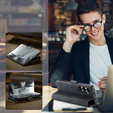 Etui CASEME do Samsung Galaxy Z Fold7 5G, Leather Wallet Case, czarne