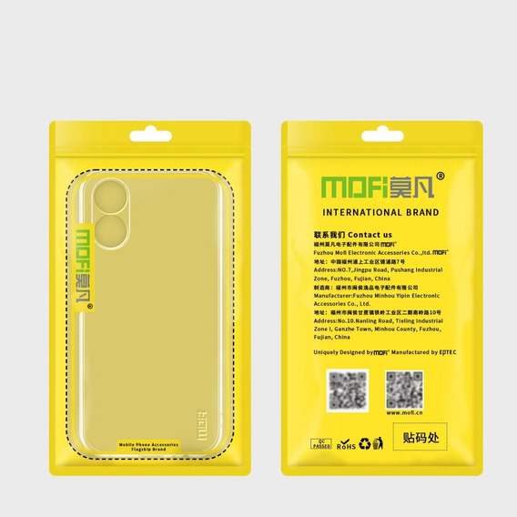 MOFI Etui do Oppo A17, Slim Flexible,Przezroczyste