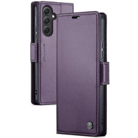 Etui z klapką CASEME do Samsung Galaxy A54 5G, Litchi Wallet, fioletowe