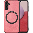 Etui do Samsung Galaxy A14 5G, Leather Hybrid MagSafe, różowe