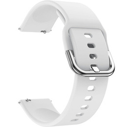 Pasek Silikonowy Uniwersalny 18mm, Biały