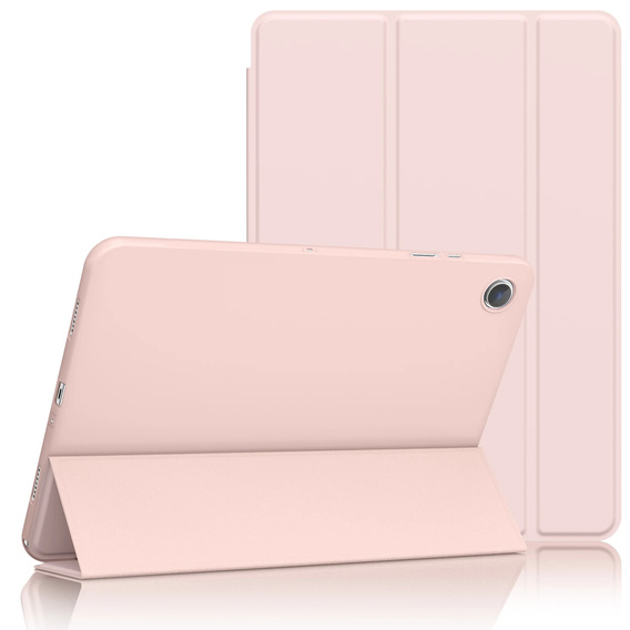 Etui z klapką do Samsung Galaxy Tab A9+/A11+, Tri-fold, różowe