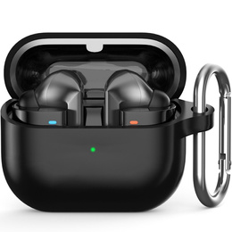 Etui silikonowe z karabińczykiem – Galaxy Buds 3 / 3 Pro - czarne