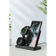 Ładowarka Indukcyjna ERBORD Samsung Trio 3w1 do Smartfona, Galaxy Watch i Galaxy Buds, czarna + ładowarka sieciowa 65W