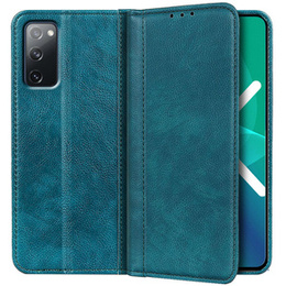 Etui do Samsung Galaxy S20 FE, Wallet Litchi Leather, zielone