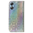 Etui z klapką do Oppo A17, Wallet, Mandala szare