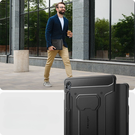 Etui Spigen do Samsung Galaxy Tab S10 Lite / S9 FE, Rugged Armor Pro, black