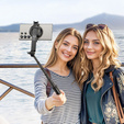 Selfie stick Hoco K25 tripod z pilotem bezprzewodowym magnetyczny - czarny