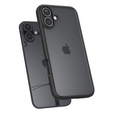 Etui Spigen do iPhone 16, Ultra Hybrid, przezroczyste / czarne + Szkło Hartowane 9H