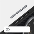 Etui ABEEL do Xiaomi 15 Ultra, Carbon Fiber, do MagSafe, czarne