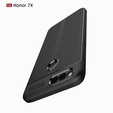 Czarne Etui Football Grain TPU Case do Huawei Honor 7X