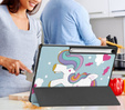 Etui z nadrukiem do Samsung Galaxy Tab S10 FE+ Plus – styl i ochrona w jednym - jednorożec