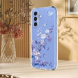 Etui do Samsung Galaxy S25 FE z motywem kwiatowym – fioletowe