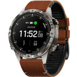 Pasek skórzany Quickfit do Garmin Fenix 5/6/6 PRO/7 Forerunner 965/955/945, Brązowy