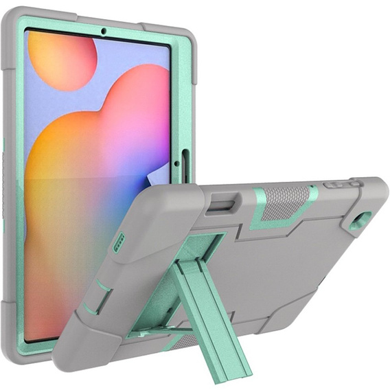 Etui do Samsung Galaxy Tab S6 Lite 10.4" 2020/2022/2024, Pancerne, Szare Zielone