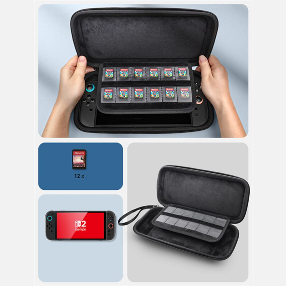 SUPCASE Carrying Mini do Nintendo Switch 2, Etui dla Konsoli - czarne