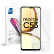 Zestaw Etui do Realme C53 4G, Karbon, czarne + Szkło
