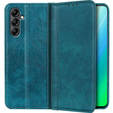 Etui z klapką do Samsung Galaxy A14 4G/5G, Split Leather, zielone
