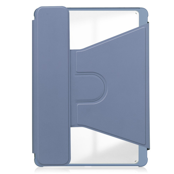 Etui z klawiaturą do iPad Pro 11" 2024 (5 gen.), Rotary 360° Leather, fioletowe