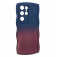 Etui do Samsung Galaxy S24 Ultra, Wavy Case, granatowe / fioletowe