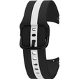 Pasek Silicone Strap Sports do Samsung Galaxy Watch 4/5/6 40/42/43/44/45/46/47mm, Czarny / Biały