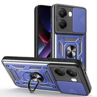 Etui pancerne do Xiaomi Poco X7 Pro 5G, CamShield Slide, niebieskie