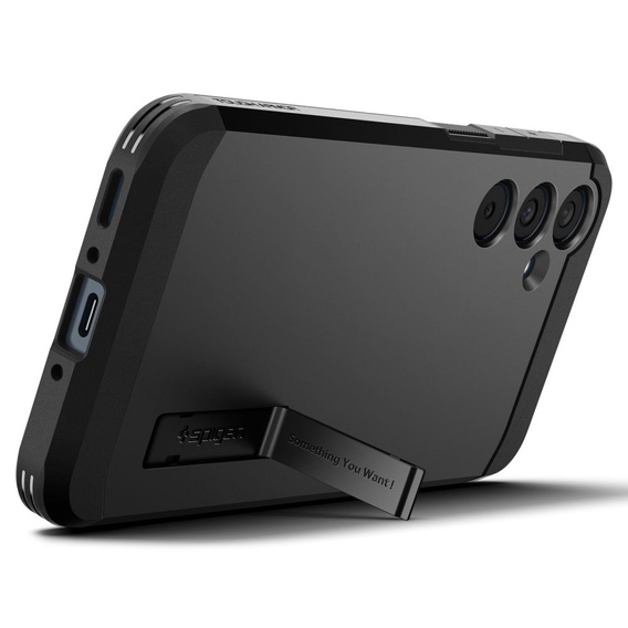 Etui Spigen do Samsung Galaxy  A35 5G, Tough Armor, Czarne + Szkło