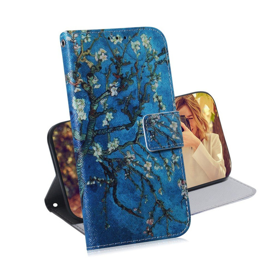 Etui Wallet do Samsung Galaxy M11 - Tree with Flowers