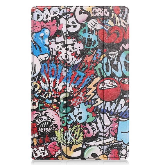 Etui do Lenovo Tab M10 Plus 10.6 Gen 3 TB-125F TB-128F, Smartcase, graffiti
