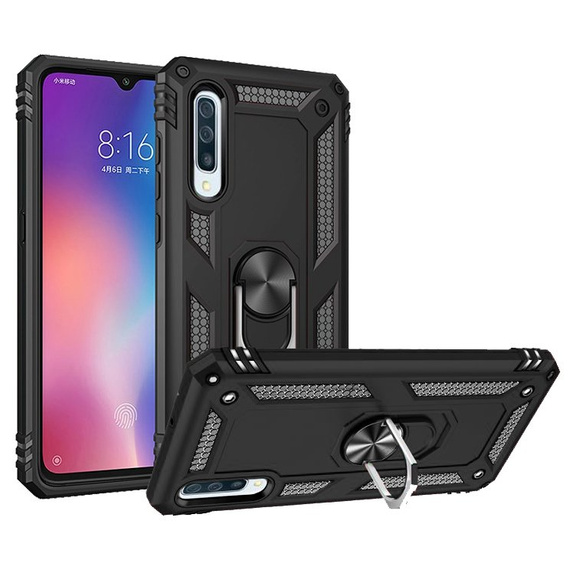 Etui pancerne do Samsung Galaxy A50 / A30s, Nox Case Ring, czarne