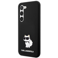 Etui Karl Lagerfeld do Samsung Galaxy S23+ Plus, Silicone Choupette, czarne