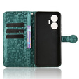 Etui z klapką do Xiaomi Poco F7 Wallet Rhombus - zielone