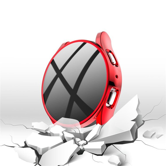 Etui z Osłoną na ekran do Samsung Galaxy Watch 5 44mm, Czerwony