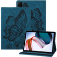 Etui do Samsung Galaxy Tab S10 Lite / S10 FE / S9 FE, Wallet Pen Slot, butterflies, Niebieskie