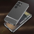 Etui do Samsung Galaxy S25 Ultra, GKK Woven Leather, szare