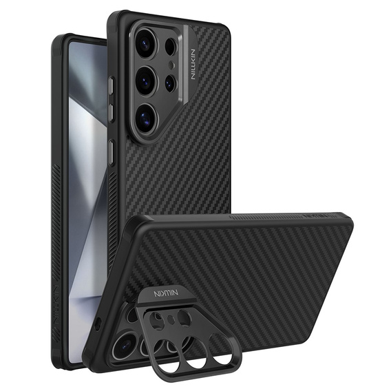 Etui do Samsung Galaxy S25 Ultra, pancerne Nillkin, CarboProp Case, do Magsafe, czarne