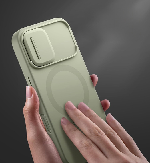 Etui do iPhone 17, Suritch Shockproof, do MagSafe – zielone