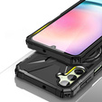 Etui do MagSafe do Samsung Galaxy A54 5G, pancerne z podstawką i blaszką do uchwytu, czarne