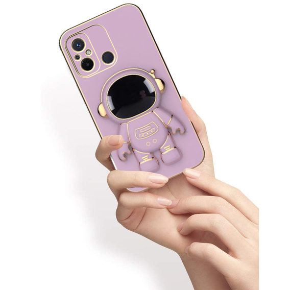 Etui do Xiaomi Redmi 12C, Astronaut, fioletowe