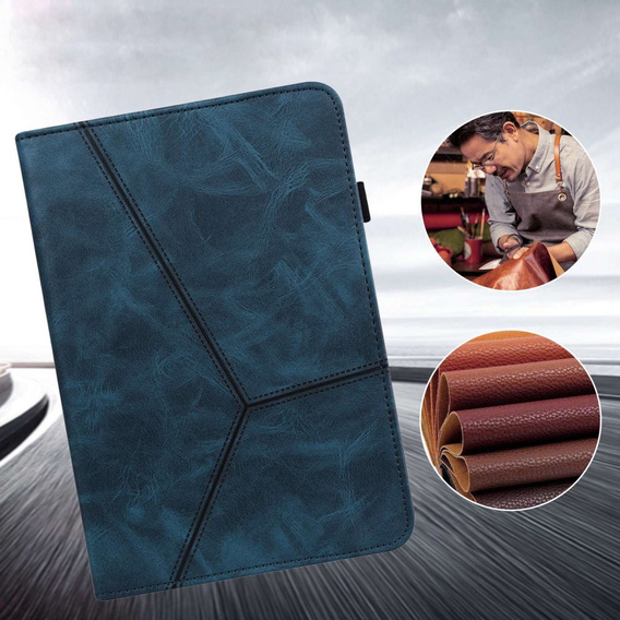 Etui do Lenovo Tab M10 Plus 10.6 Gen 3 TB-125F TB-128F, Classic, z miejscem na rysik, niebieskie