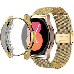 Bransoleta + Etui z Osłoną na Ekran do Samsung Galaxy Watch 5 44mm, Złoty