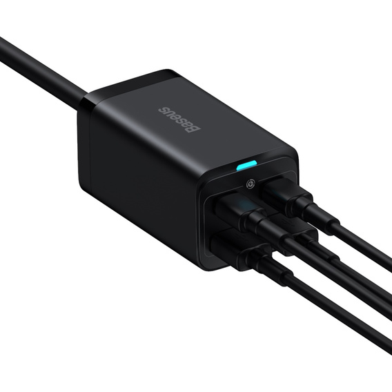 Baseus ładowarka sieciowa GaN3 Pro 100 W, 2× USB-C + 2× USB - czarna