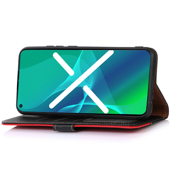 Etui Wallet do Oppo Reno7 5G, KHAZNEH RFID, Dual Color, Black