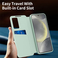 Etui do Samsung Galaxy S26 Ultra, Smart View Wallet, zielone