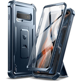 Etui pancerne do Samsung Galaxy S10 Plus, Dexnor Full Body, niebieskie