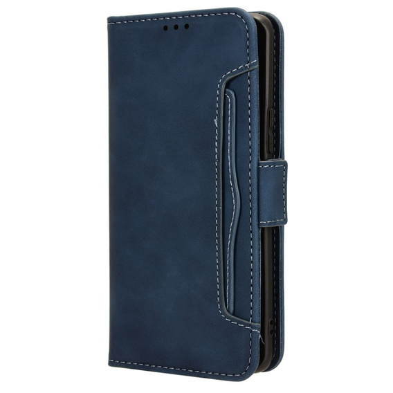 Etui z klapką do Honor Magic 6 Lite 5G, Card Slot, granatowe