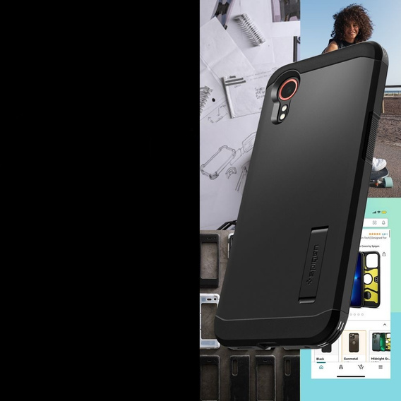Etui Spigen Tough Armor do Samsung Galaxy XCover 7 Pro – Czarne