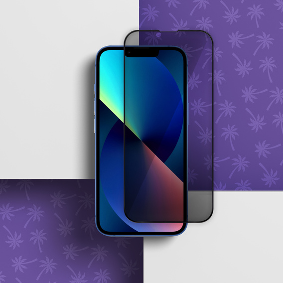 Szkło Hartowane Prywatyzujące Shy Palm do iPhone 13 Mini