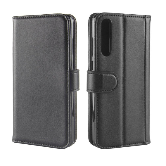 Etui z klapką do Huawei P20 Pro, Wallet Leather Case, czarne