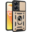 Etui pancerne do Realme C55, CamShield Slide, złote